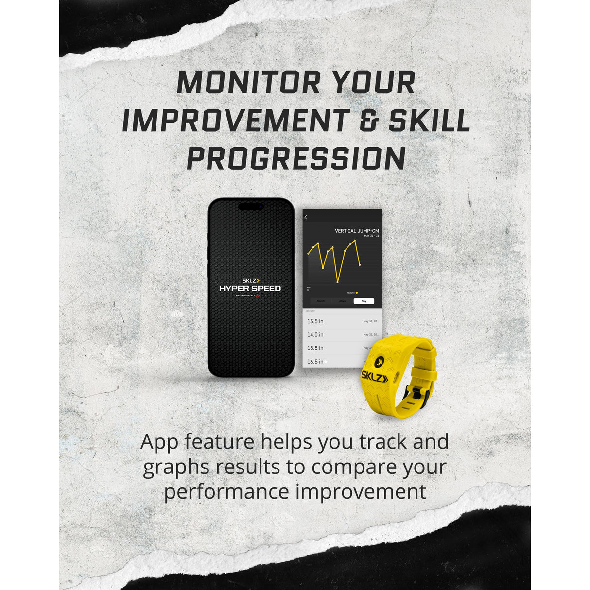 SKLZ Hyper Speed Athletic Training System – Wearable Sports Technology with Integrated Training Videos for Speed, Agility, and Vertical Jump Enhancement, Includes Tripod Phone Stand