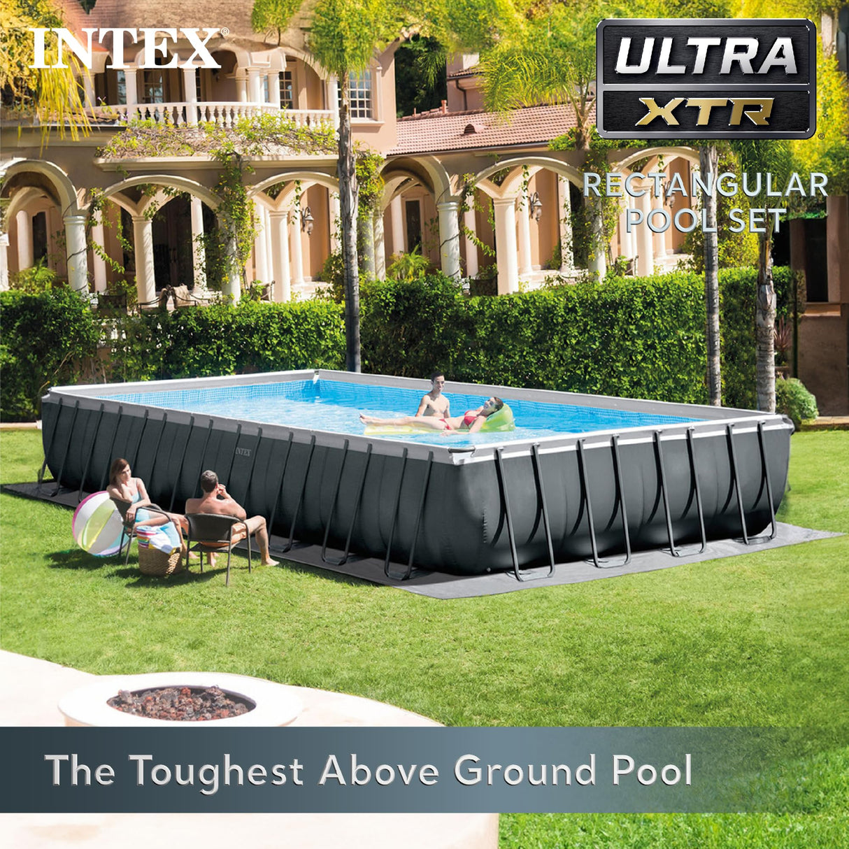 Intex 26367EH Ultra XTR Deluxe Rectangular Above Ground Swimming Pool Set