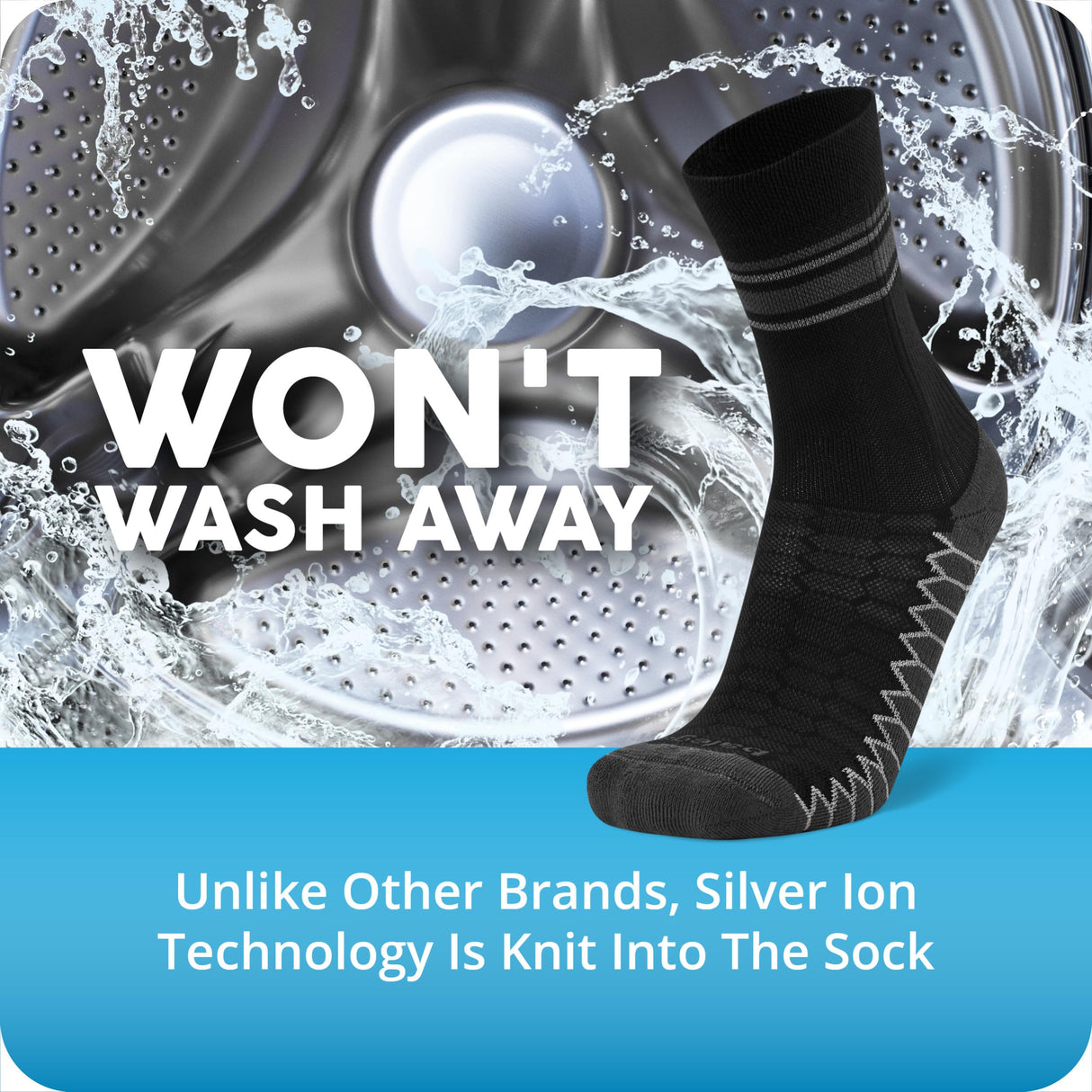 Balega Silver Mini Crew 3-Pack