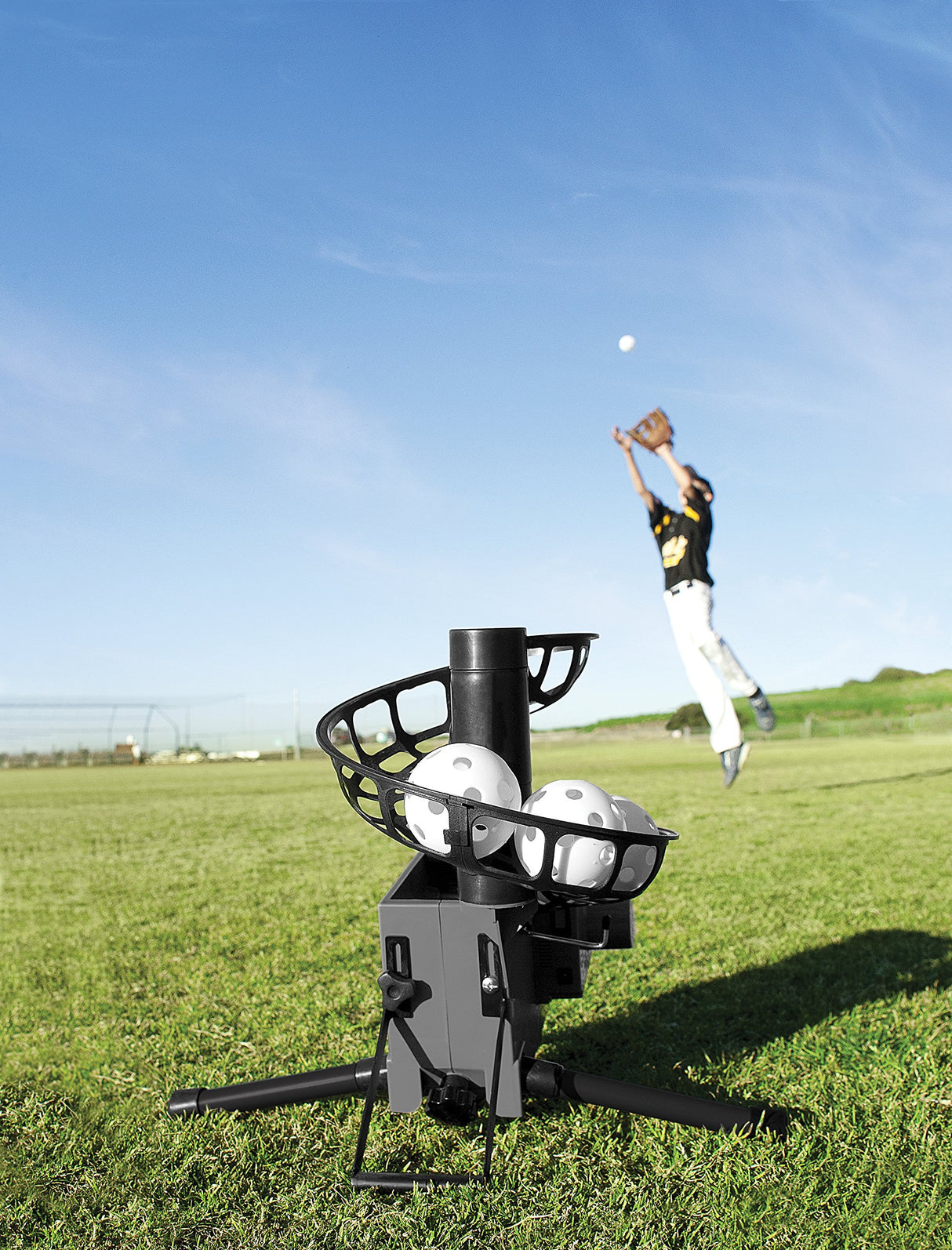 SKLZ Catapult Soft Toss Baseball Pitching Machine for Batting and Fielding