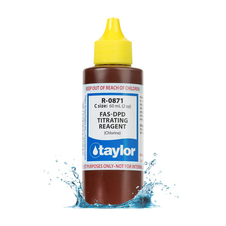 Taylor Swimming Pool Test Kit Titrating Reagent Chlorine Bottle 2 Ounce