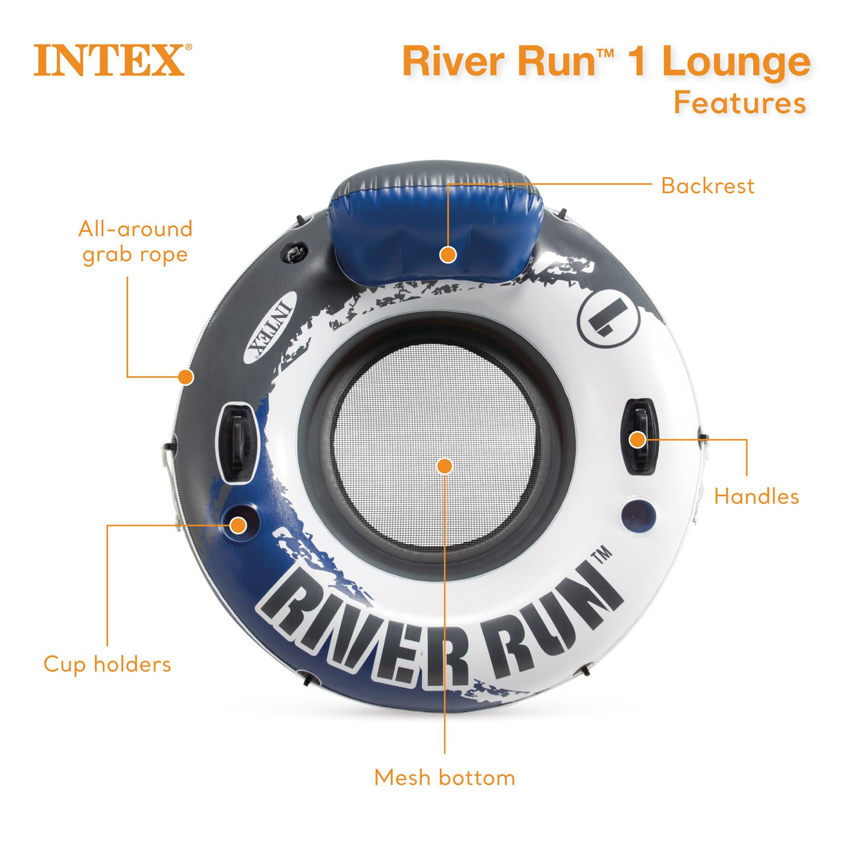 Intex River Run 1 Inflatable Floating Tube