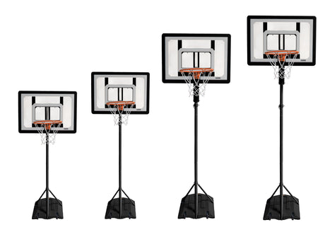 SKLZ Pro Mini Hoop Outdoor Basketball System with Adjustable-Height Pole and 7-Inch Ball, HP08-000