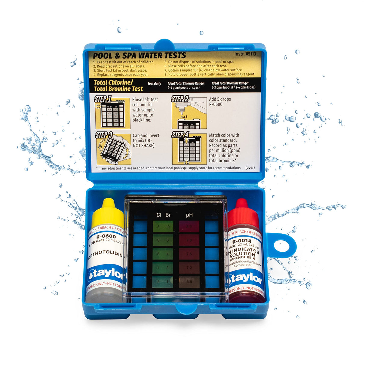 Taylor K-1000 Basic Residential Pool & Spa Test Kit