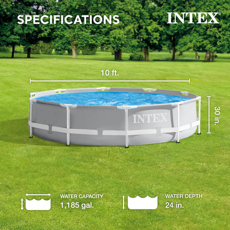 Intex Prism Frame Above Ground Swimming Pool Set